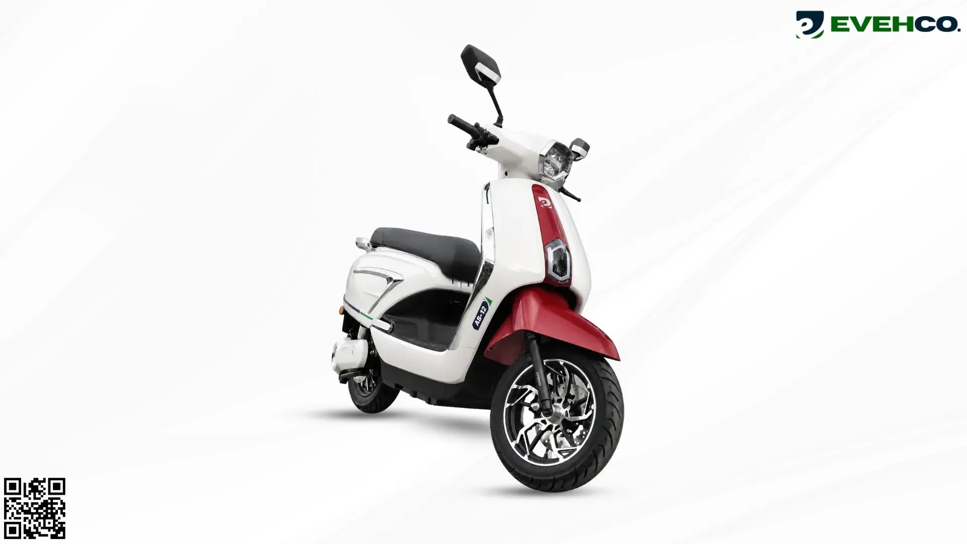 EVEHCO AS-12 New, front three quarter view, Red White
