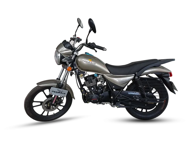 Pegasus Fabio 125, front three quarter view, Gold Silver