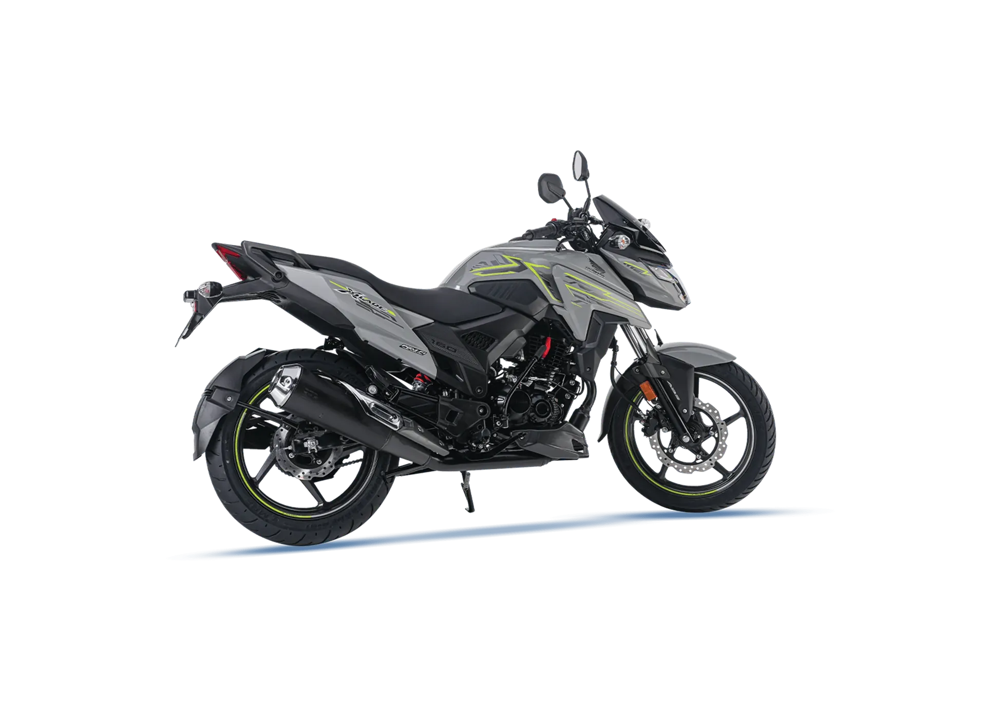 Honda X-Blade, front three quarter view, Pearl Deep Ground Gray