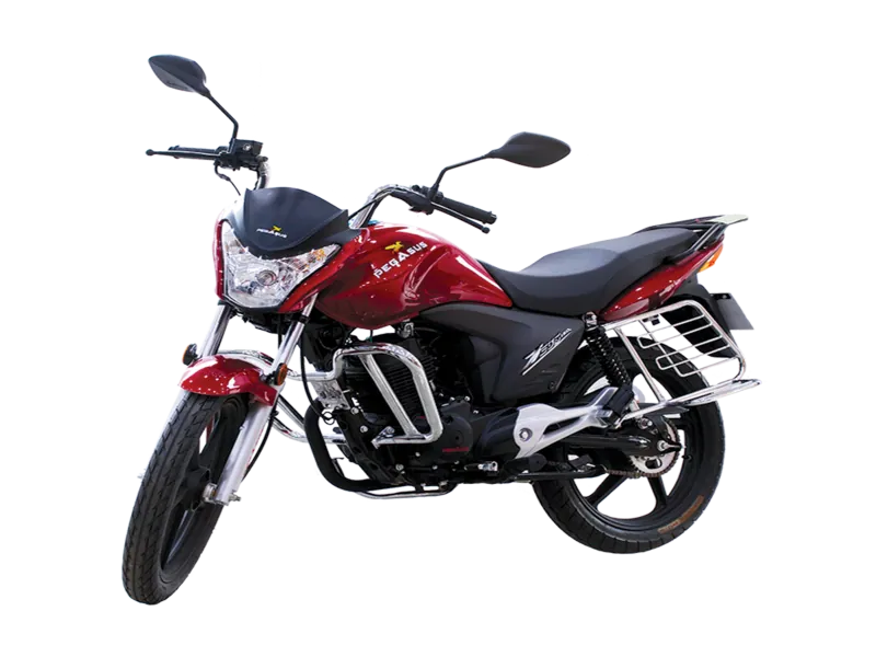 Pegasus Zeus 150, front three quarter view, Red