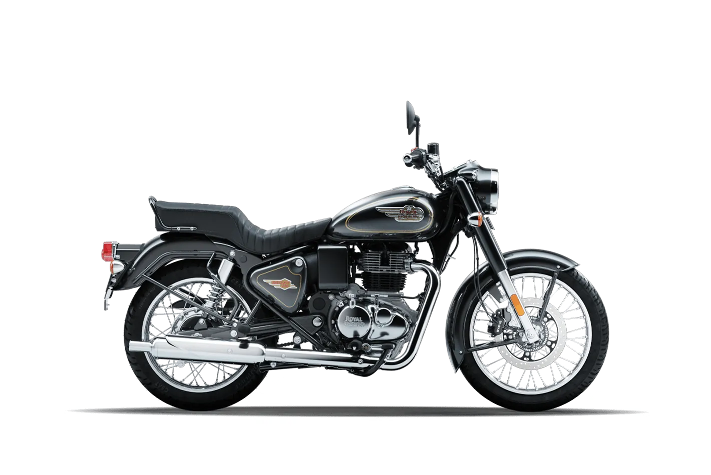 Royal Enfield Bullet 350, front three-quarter view