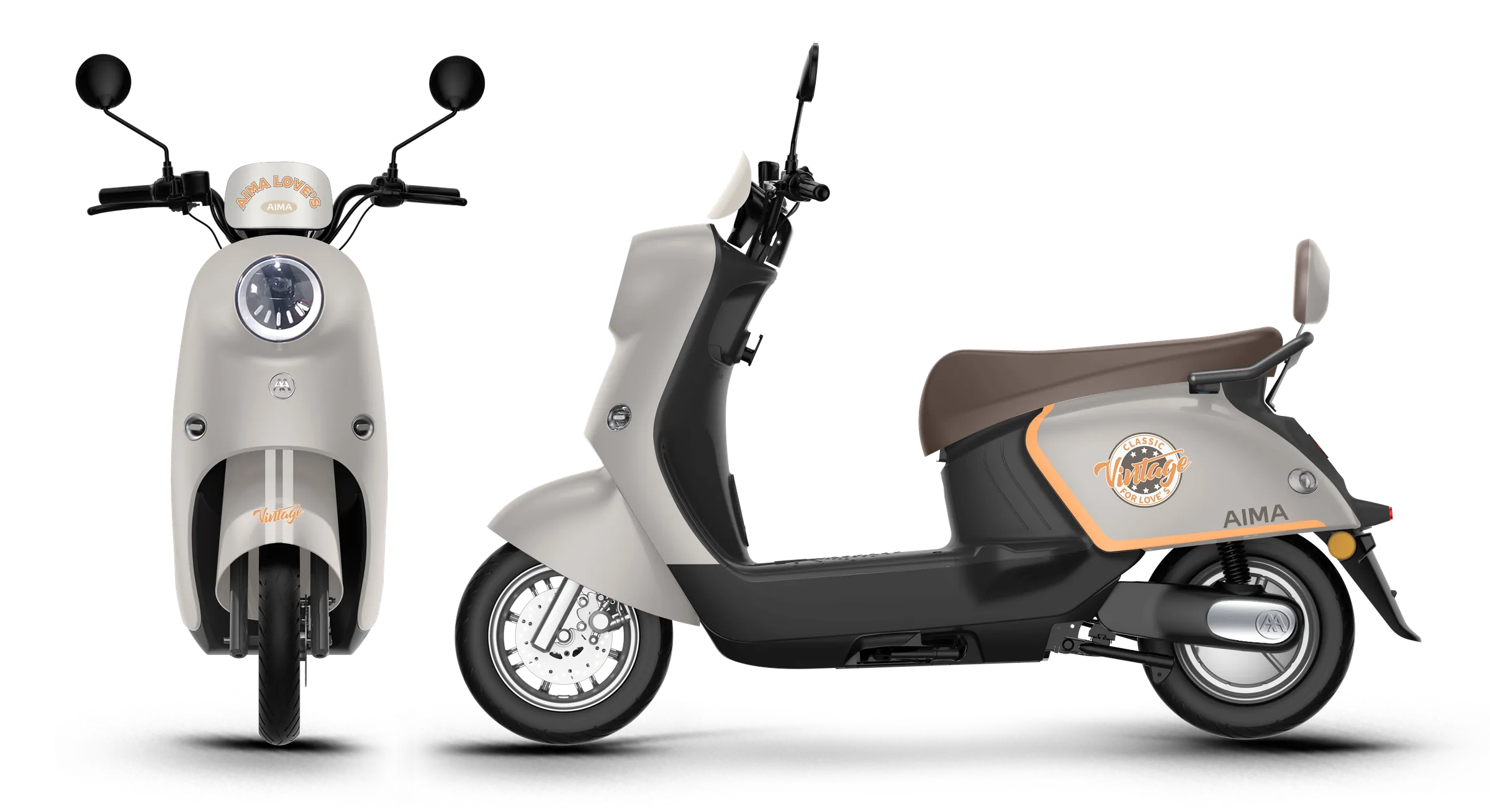 AIMA Q613, front three quarter view, Light Gray