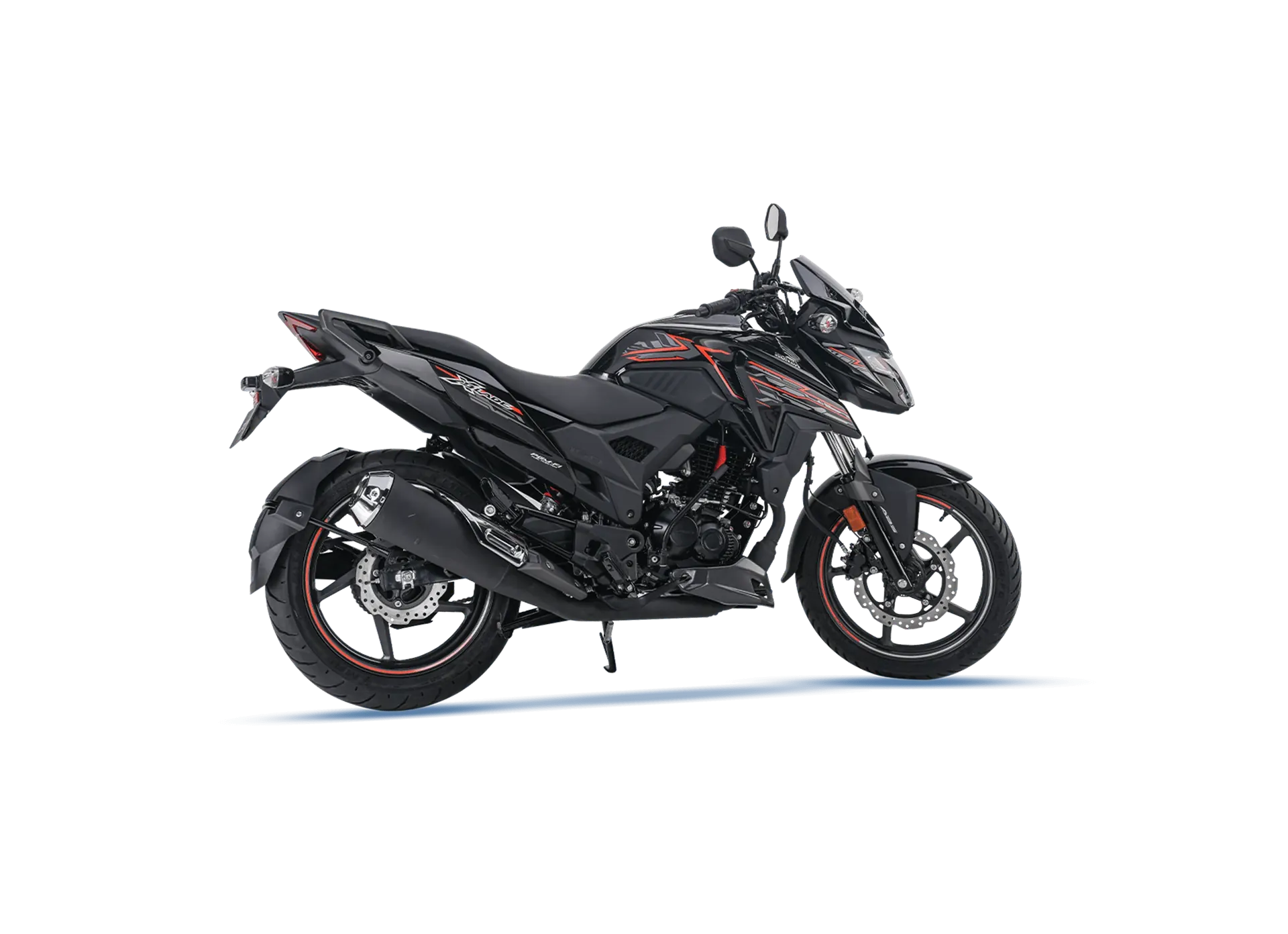 Honda X-Blade, front three quarter view, Pearl Igneous Black