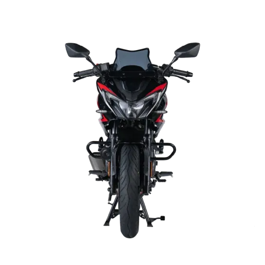 Bajaj Pulsar F250, front three-quarter view