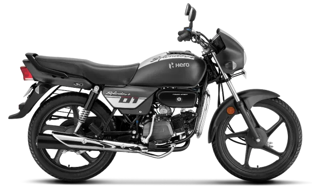 Hero Splendor Plus Sports, front three-quarter view
