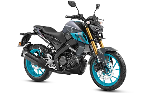 Yamaha MT-15 V2, front three-quarter view