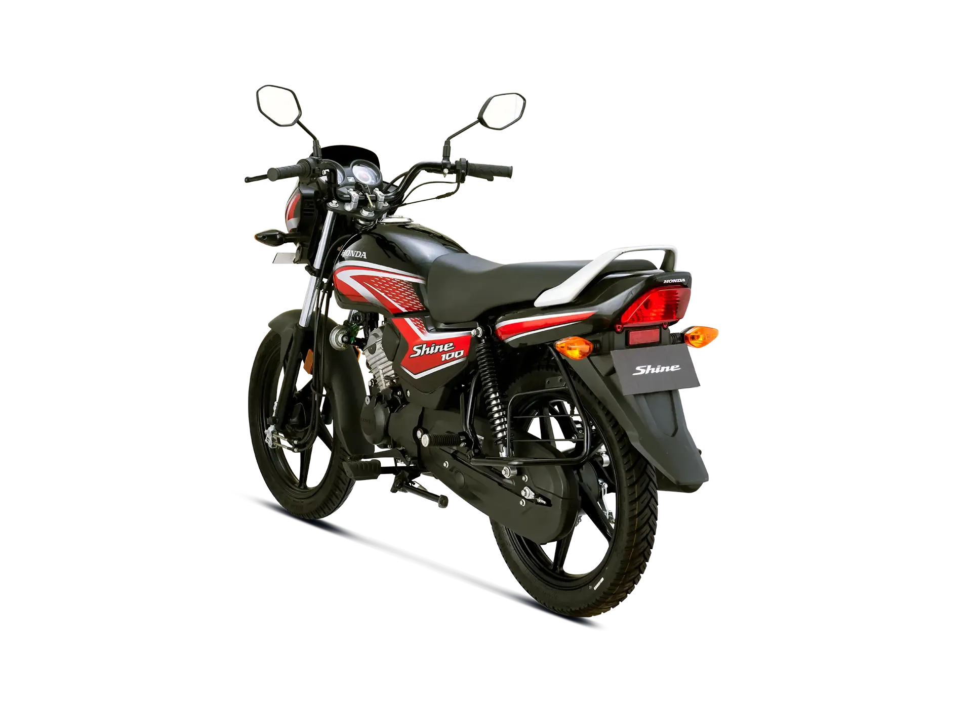 Honda Shine 100, front three-quarter view