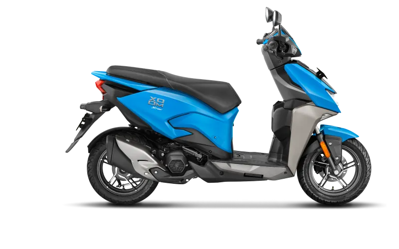 Hero Xoom 110, front three quarter view, Blue