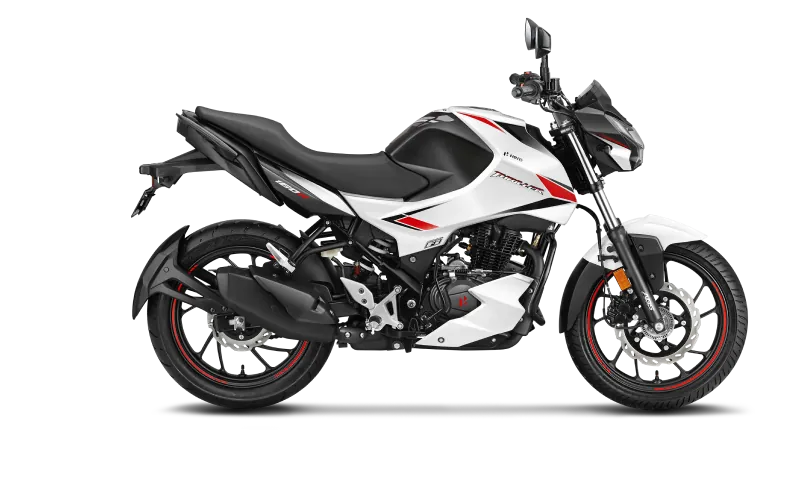 Hero Thriller 160R, front three quarter view, Pearl Silver White1