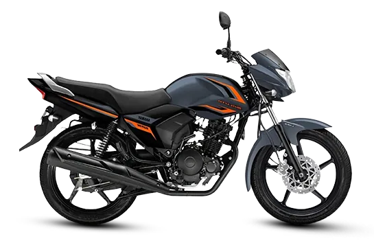 Yamaha Saluto 125, front three quarter view, Pastel Grey