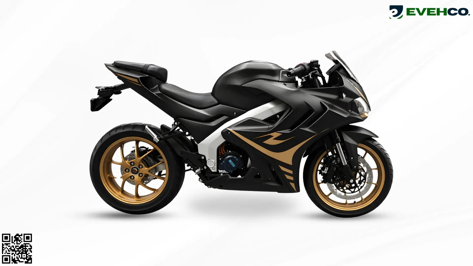 EVEHCO VX-400, front three quarter view, Yellow Black