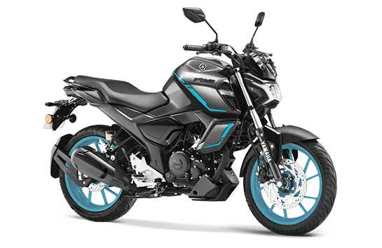 Yamaha FZS FI Hybrid, front three-quarter view