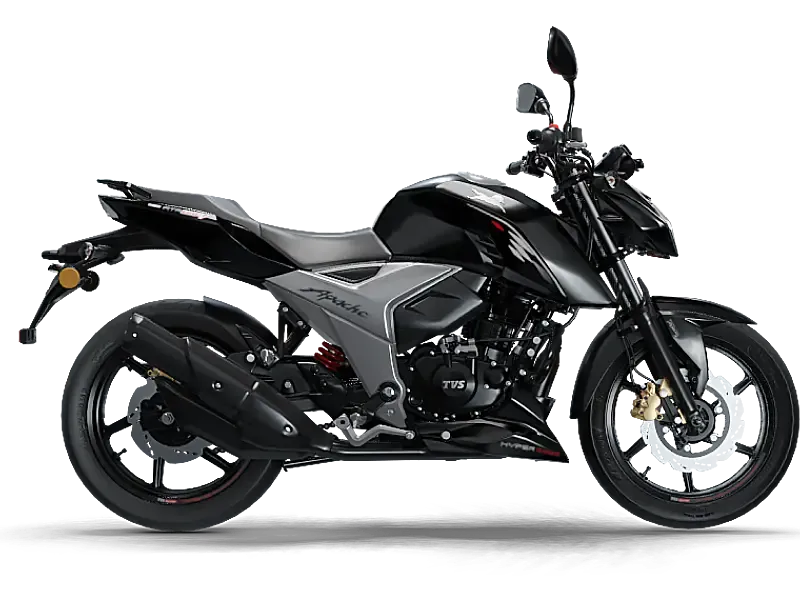 TVS Apache RTR 160 4V, front three-quarter view