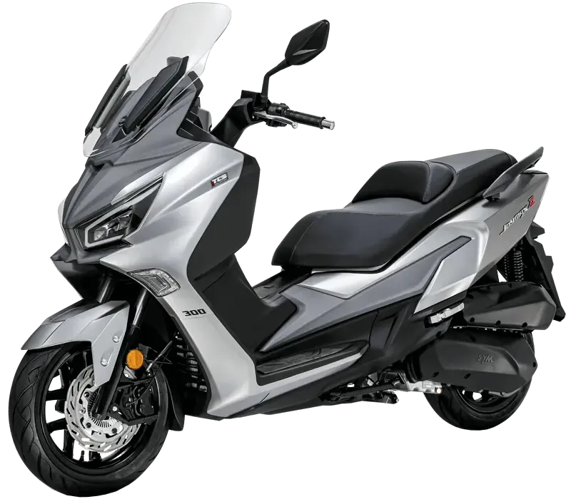 SYM Joymax Z, front three-quarter view