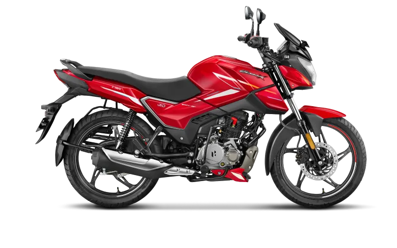 Hero Glamour X, front three quarter view, Candy Blazing Red