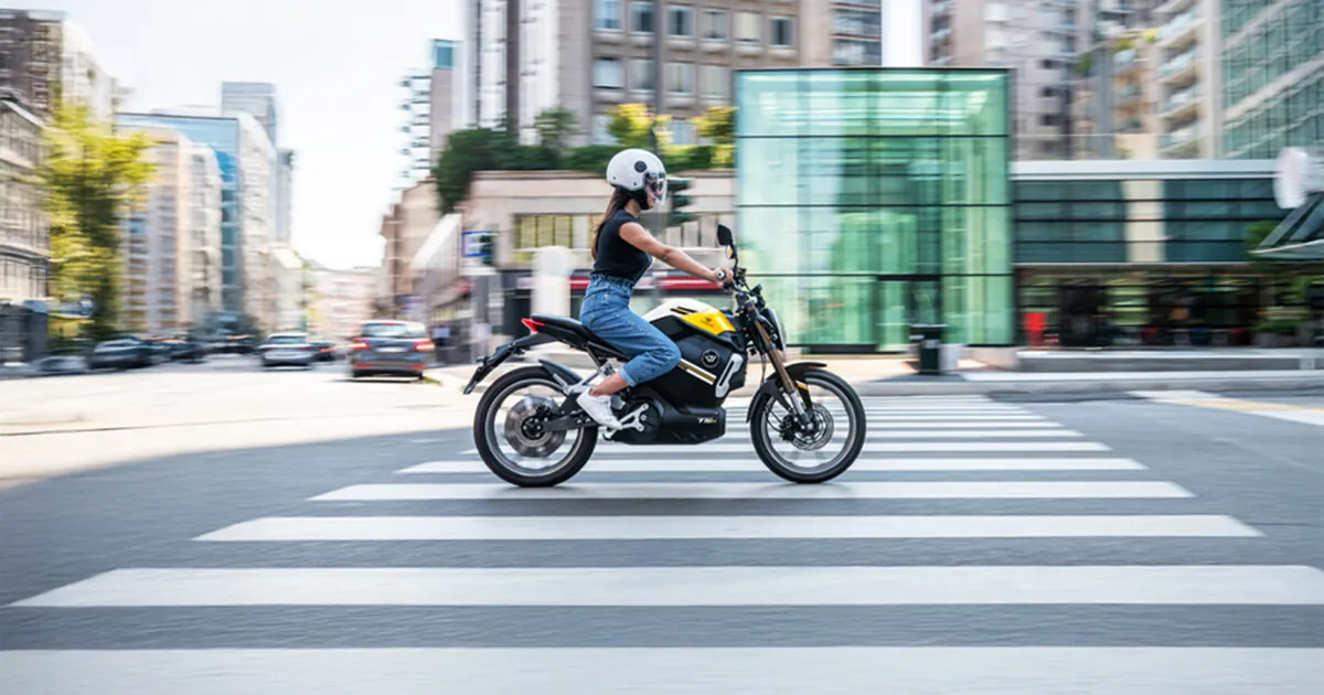 Vmoto TSx, front three-quarter view