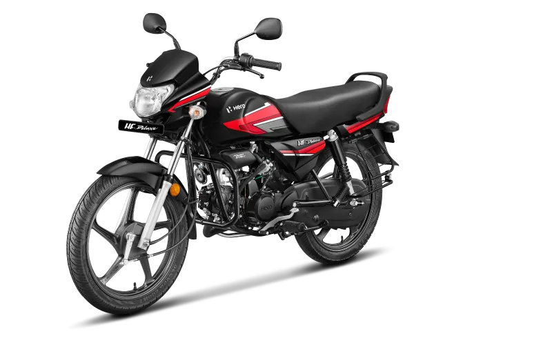 Hero HF Deluxe New, side view, Black