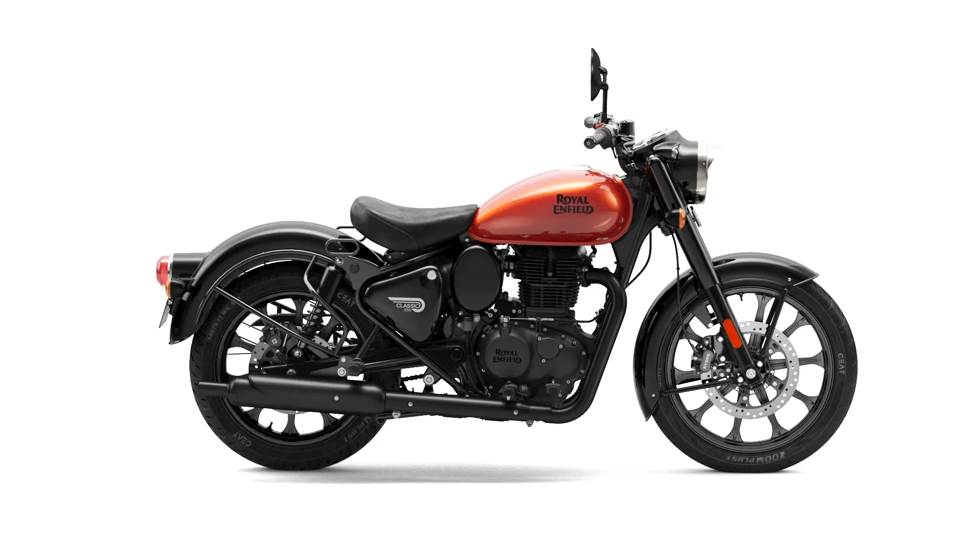 Royal Enfield Classic 350, front three-quarter view